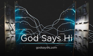 GodSaysHi.com - Creative brandable domain for sale